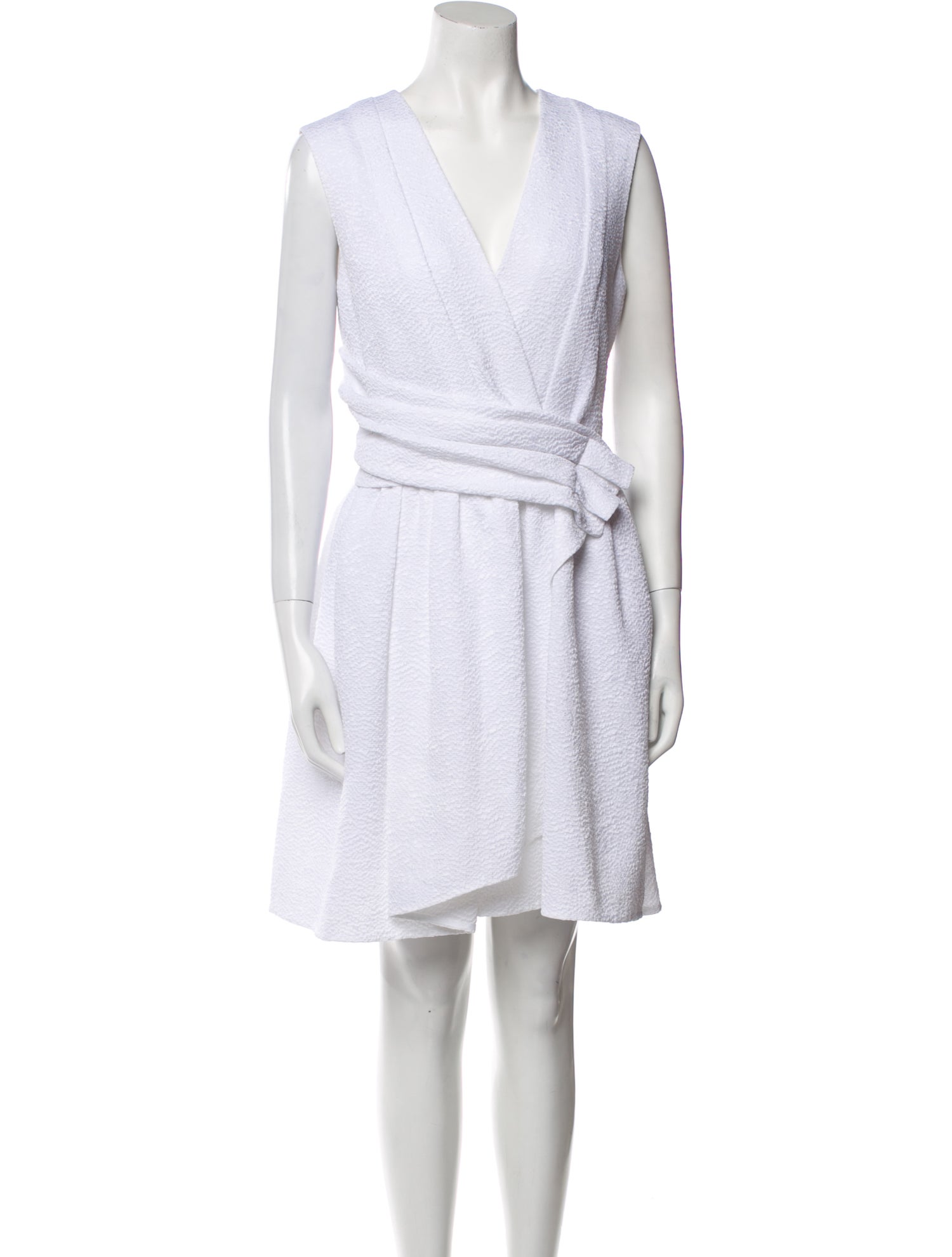 Carven V-Neck Mini Dress